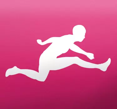 Sticker silhoutte salto in lungo - TenStickers