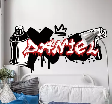 Sticker street art Graffiti di colori minimi - TenStickers