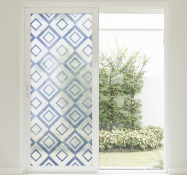 Adesivo per vetri blu colorato - TenStickers