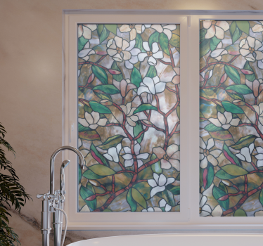 Adesivo per vetri piante e fiori - TenStickers