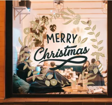 Vetrofanie saluti festivi gioiosi - TenStickers
