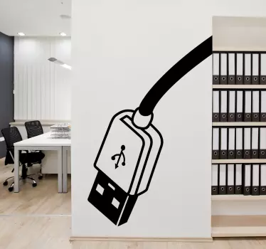 Wall sticke cavo USB - TenStickers