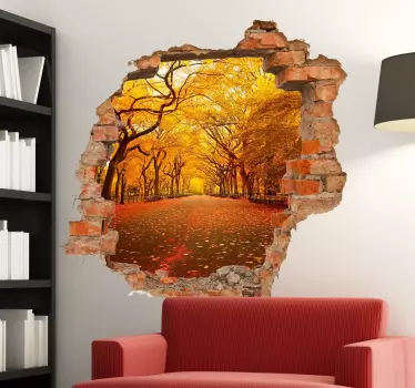 Adesivo murale 3D buco nel muro - TenStickers