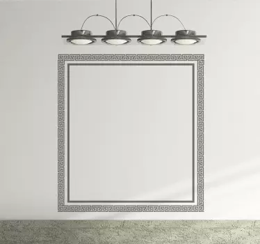 Wall sticker cornice grigia stilizata - TenStickers