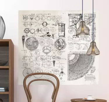 Wall sticker dati astronomici - TenStickers