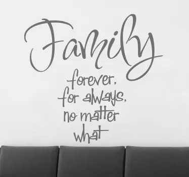 Wall sticker dedica alla Famiglia - TenStickers