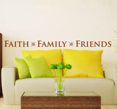 Wall sticker Fede, Famiglia, Amici - TenStickers