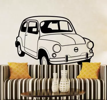 Wall sticker Fiat 500 - TenStickers