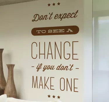 Wall sticker frase - TenStickers