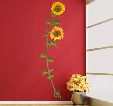 Adesivo murale Girasole - TenStickers