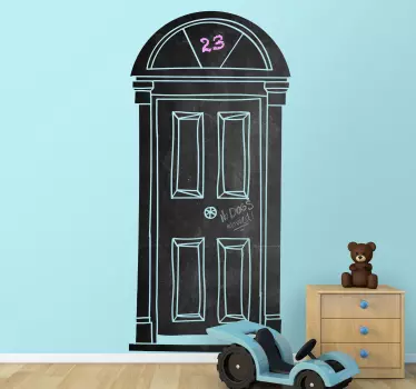 Wall Sticker Lavagna a forma di Porta - TenStickers