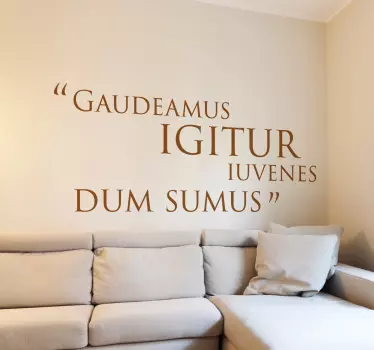 Wall sticker proverbio in latino - TenStickers