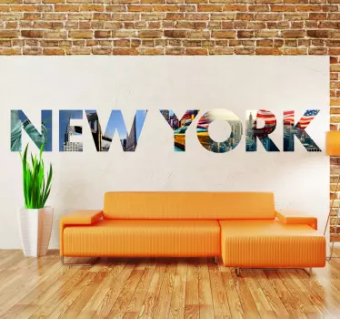 Wall sticker scritta New York - TenStickers