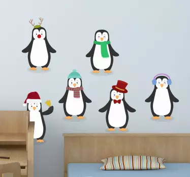 Wall sticker set pinguini - TenStickers