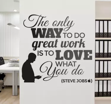 Wall sticker Steve Jobs - TenStickers