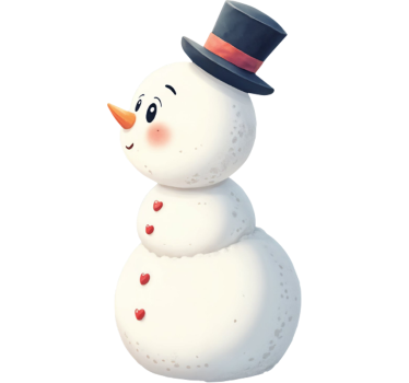 Maglietta fidanzati coppia di pupazzi di neve innamorati - TenStickers