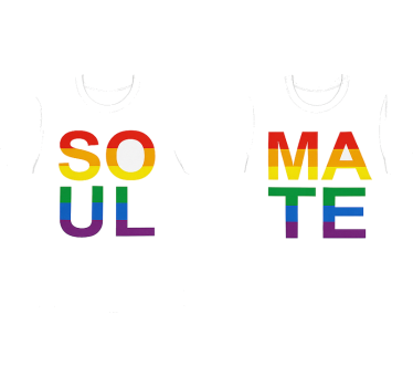 Maglietta fidanzati anime gemelle lgbt - TenStickers