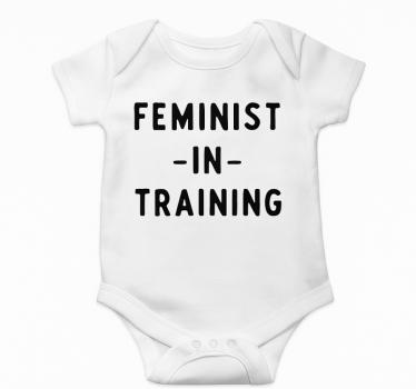 Maglietta bebè femminista in formazione - TenStickers