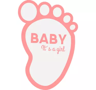 Maglietta bebè celebrazione delle impronte del bambino - TenStickers