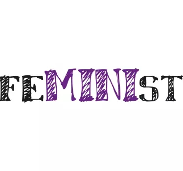 Maglietta bebè dichiarazione feminista ispiratrice - TenStickers