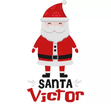 Maglietta bebè babbo natale allegro victor - TenStickers