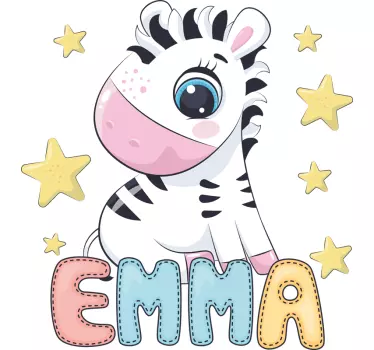 Maglietta bebè personaggio zebra carina - TenStickers