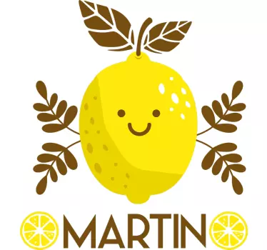 Maglietta bebè personaggio limone sorridente - TenStickers