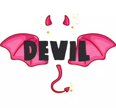 Maglietta fidanzati angelo contro diavolo - TenStickers