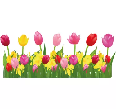 Maglietta bebè composizione floreale colorata - TenStickers