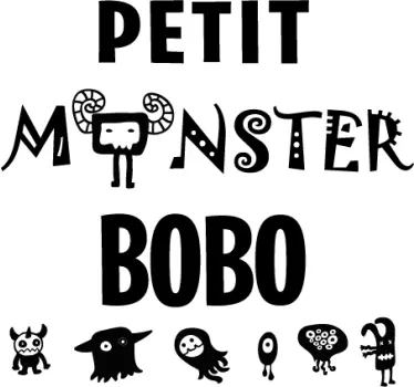 Maglietta bebè famiglia mostruosa giocosa - TenStickers