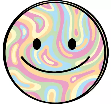 Maglietta bebè faccia colorata e sorridente - TenStickers