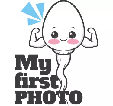 Maglietta bebè la mia prima foto - TenStickers