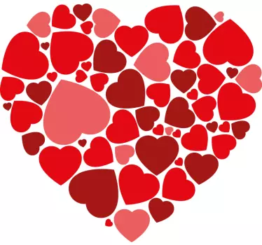 Maglietta fidanzati collezione a forma di cuore - TenStickers