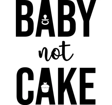 Maglietta bebè non è una torta - TenStickers