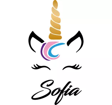 Maglietta bebè unicorno carino personalizzata - TenStickers