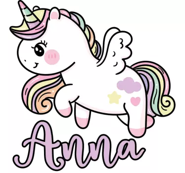 Maglietta bebè design unicorno carino - TenStickers