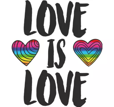 Maglietta fidanzati amore È amore cuori - TenStickers
