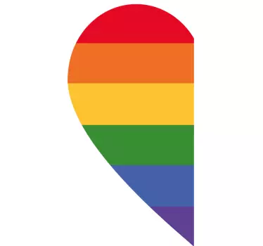 Maglietta fidanzati forma cuore amore - TenStickers