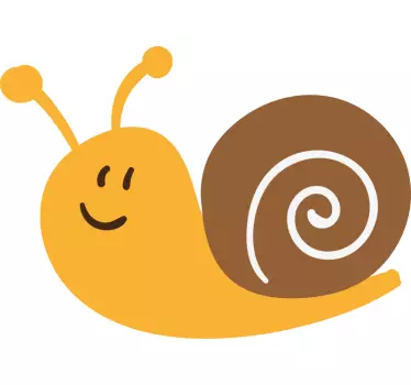 Maglietta bebè chiocciola sorridente carina - TenStickers