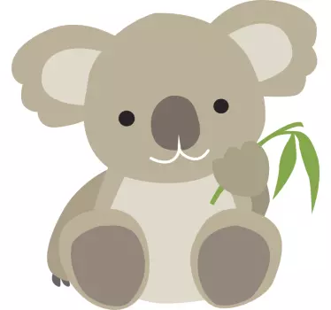 Maglietta bebè koala carino con foglia - TenStickers