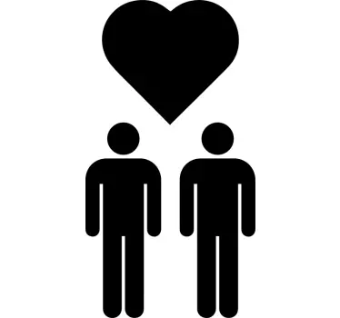 Maglietta fidanzati simbolo d'amore viola - TenStickers