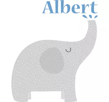 Maglietta bebè cucciolo di elefante con nome - TenStickers