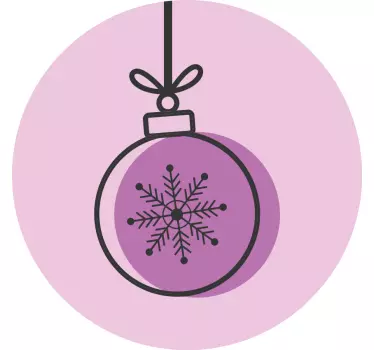 Felpa decorazione natalizia fiocco di neve - TenStickers