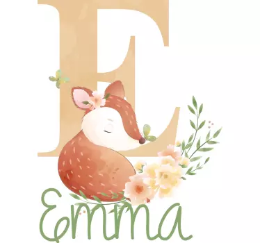 Maglietta bebè illustrazione volpe carina - TenStickers
