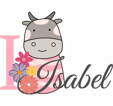 Maglietta bebè ti amo isabel - TenStickers