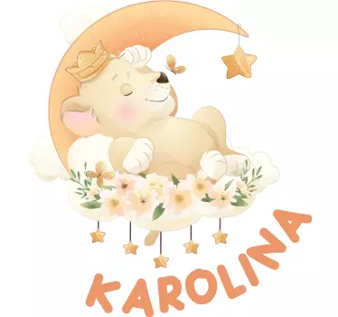 Maglietta bebè orsetto dolce e sonnolento - TenStickers