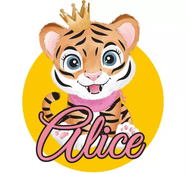 Maglietta bebè principessa tigre carina - TenStickers