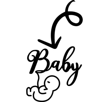 Maglietta bebè annuncio carino per bambini - TenStickers
