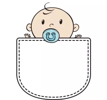 Maglietta bebè tasca carina - TenStickers