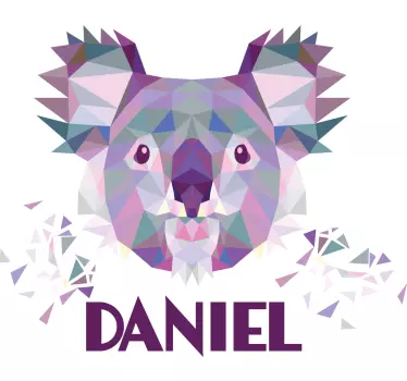 Maglietta bebè arte faccia di koala - TenStickers